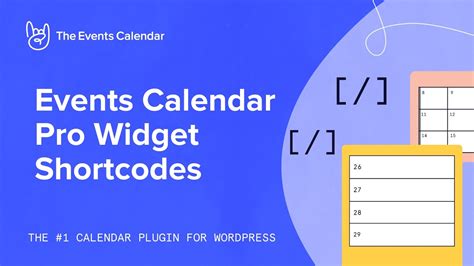 Events Calendar Shortcode